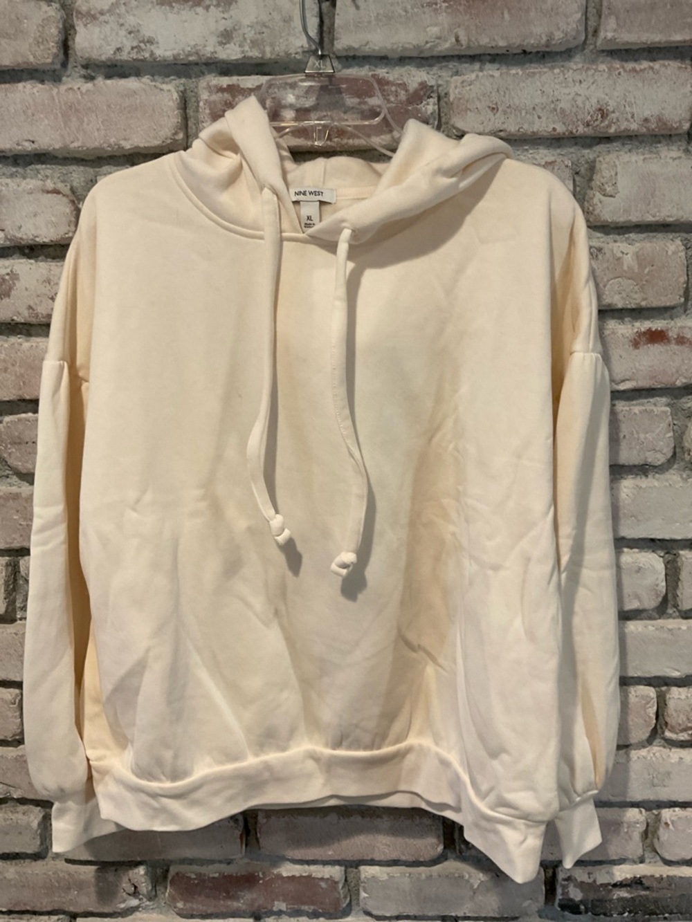 NWT Nine West Soft Cream Plush Jacket - Cream. Size XL